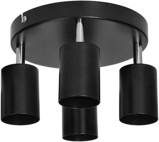 Adviti Spot with 4 Lights and with Socket GU10 in Black Color