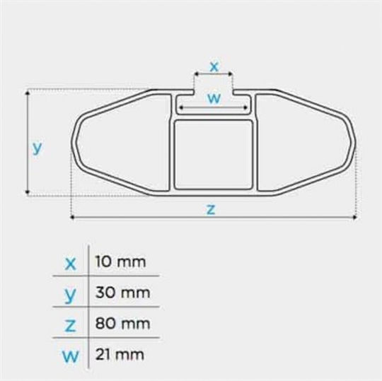 Menabo Aluminum Roof Bars Blade M Silver 118 Cm End Alfa High Nissan Pathfinder R51 4 Doors 2005>2012 Flush Rails 2 Pieces 12920/mb Mp.12920/mb-6