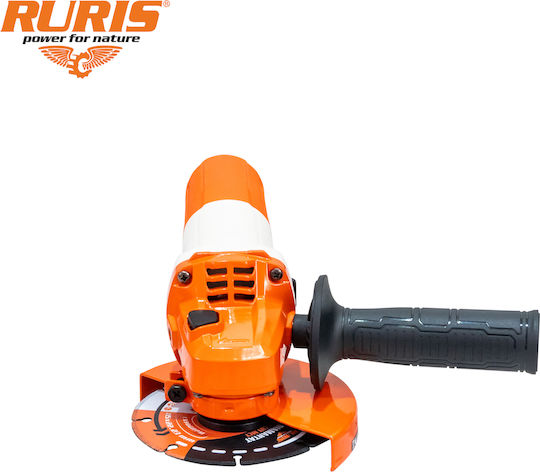 Ruris Ra1050 – Polizor Unghiular 1050 W Disc 125 Mm 11000 Rpm Oprire Alimentare Multi-material