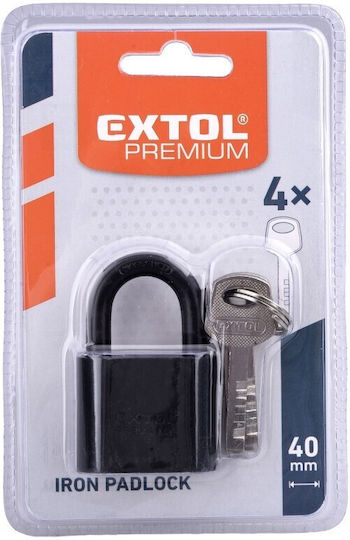 Extol Λουκέτο Πέταλο με Κλειδί 40mm Γκρι