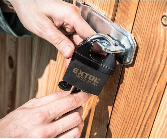 Extol Plastic Lăcăt Potcoavă cu cheie 50mm Black 1buc