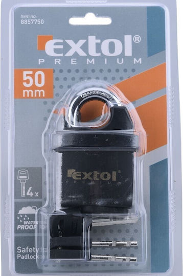 Extol Plastic Lăcăt Potcoavă cu cheie 50mm Black 1buc