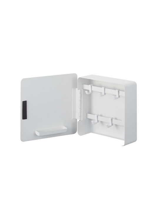 Yamazaki Metallic Wall Key Hook Tower 5 Hooks 15.8x5.5x15.8cm