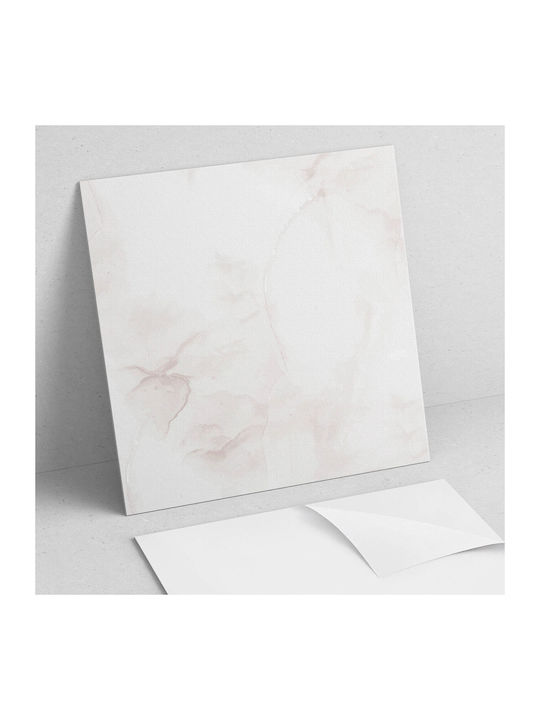 Vinyl Floor Sticker Thin Marble Design Print 9x30x30 Cm