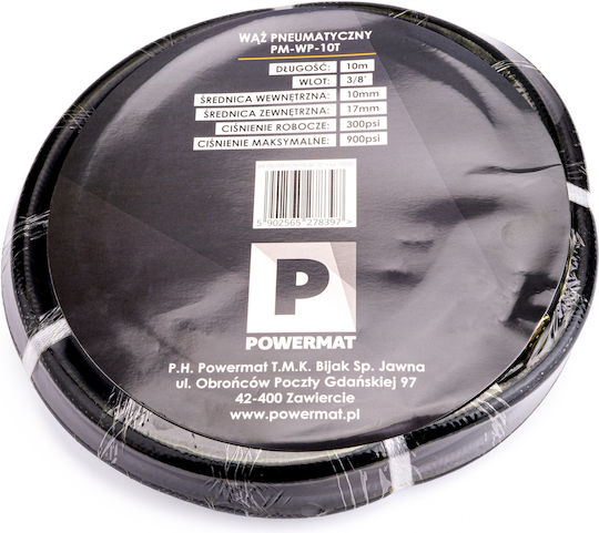 Furtun de Aer Powermat 10 X 17 Mm 10m 20bar Set Conectori Rapizi Kd2124+ Pm0841