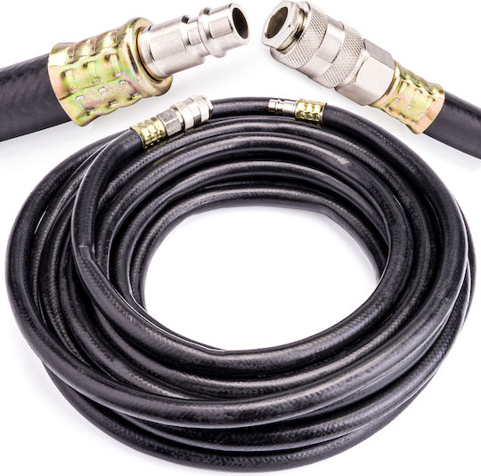 Furtun de Aer Powermat 10 X 17 Mm 10m 20bar Set Conectori Rapizi Kd2124+ Pm0841