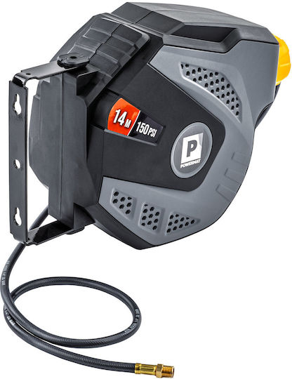 Powermat Pm-abnw-14-m Furtun Pneumatic 14m 150 Psi Tambur Automat 3.6 Kg