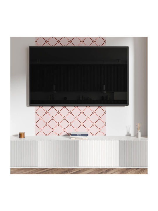 Set Wandsticker Vinyl Fliesen Druck Elegantes Blumenmuster 9x30x30 Stück