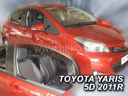 Heko Set of Windbreakers Front Car Dark Fime for Toyota Starlet 2pcs