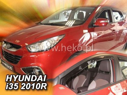 Heko Set of Windbreakers Front Car Dark Fime for Hyundai iX35 2pcs