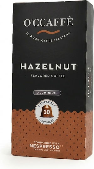 O'Ccaffè Capsule Espresso Alune de padure Compatibile cu Mașina Nespresso 10capace