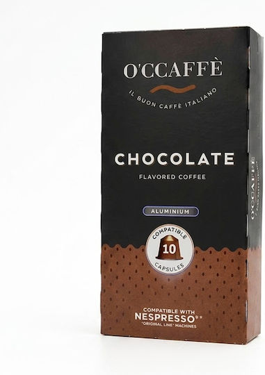 O'Ccaffè Capsule Ciocolata Compatibile cu Mașina Nespresso 10capace