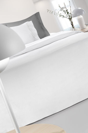 Guy Laroche Color Plus Super-Double Bed Sheet 240x270cm White