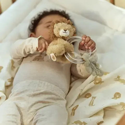 Little Dutch Baby Rattle Lion With Ring Safari Friends Grs For Newborns