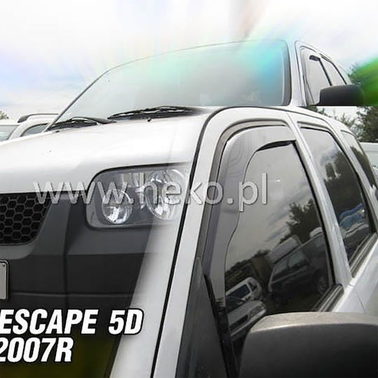 Heko Set of Windbreakers Front Car Dark Fime for Ford Escape Mazda Tribute 2pcs