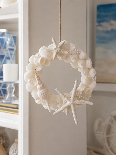 Hanging Handmade White Wall Decor 16cm