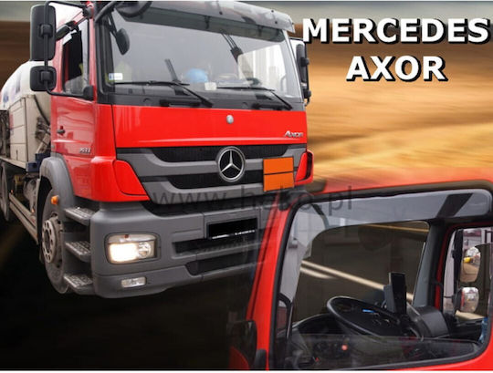 Heko Set of Windbreakers Front Trucks Dark Fime for Mercedes-Benz Axor 2D 2001 / 817 2D 1991 2pcs