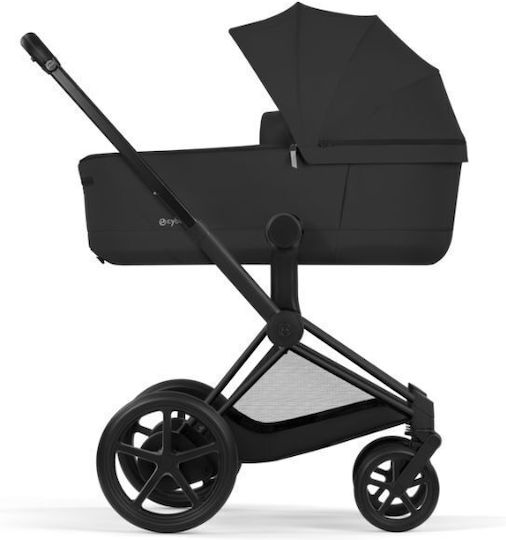 Cybex E-Priam Comfort Reversible 2 in 1 Baby Stroller Suitable for Newborn Sepia Black / Matt Black