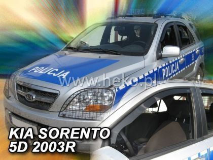 Heko Set of Windbreakers Front Car Dark Fime for Kia Carnival 2pcs