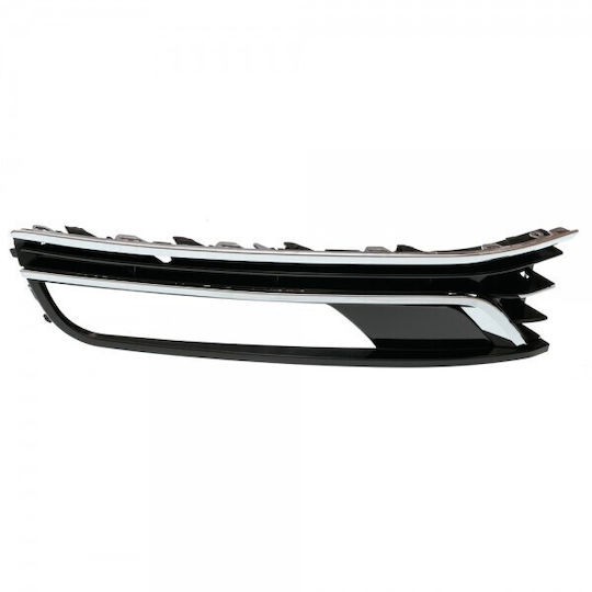 VW Passat 2010.11 Grilă de Protecție 2 Benzi Cromate Orificii Stânga Corpuri de Iluminat cu Halogen Highline B