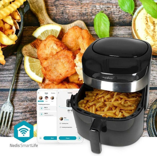 Nedis Air Fryer with Wi-Fi 7.2lt Black KAAF180BKW