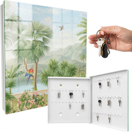 Tulup Metallic Key Hooks 50 Hooks 30x30x5cm