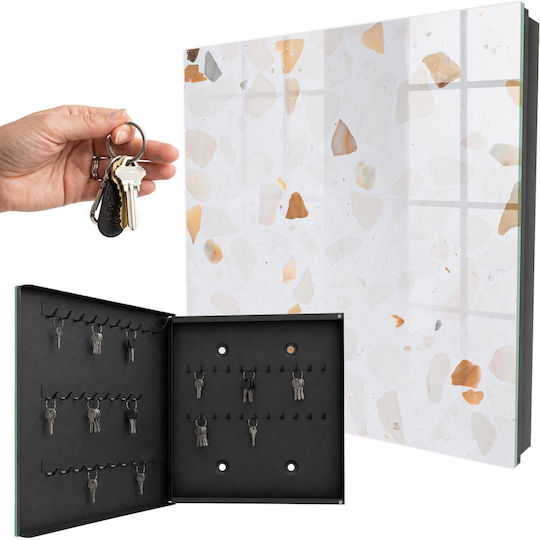 Tulup Metallic Key Hooks 50 Hooks 30x30x5cm