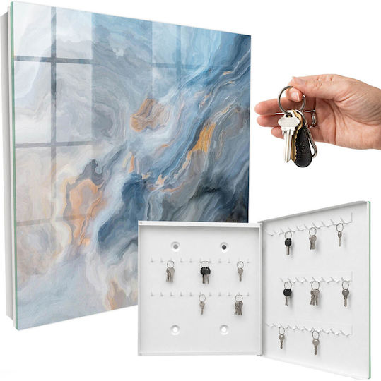 Tulup Metallic Key Hooks 50 Hooks 30x30x5cm