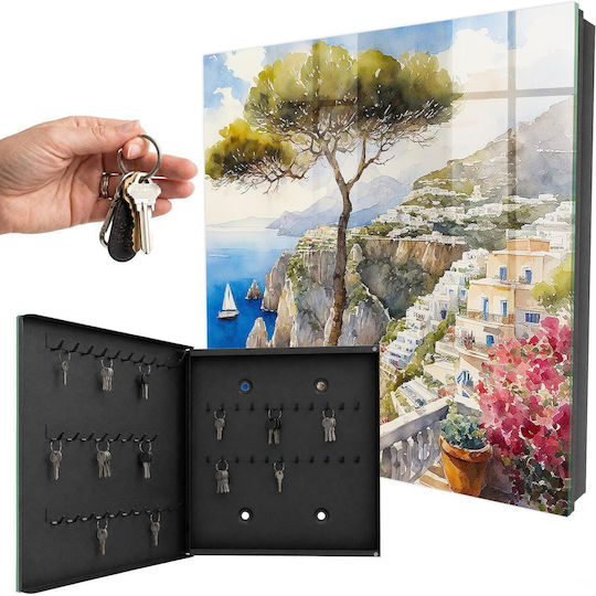 Tulup Metallic Key Hooks 50 Hooks 30x30x5cm