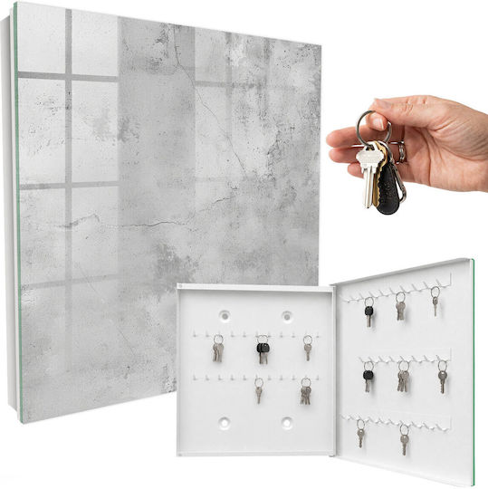 Tulup Metallic Key Hooks 50 Hooks 30x30x5cm