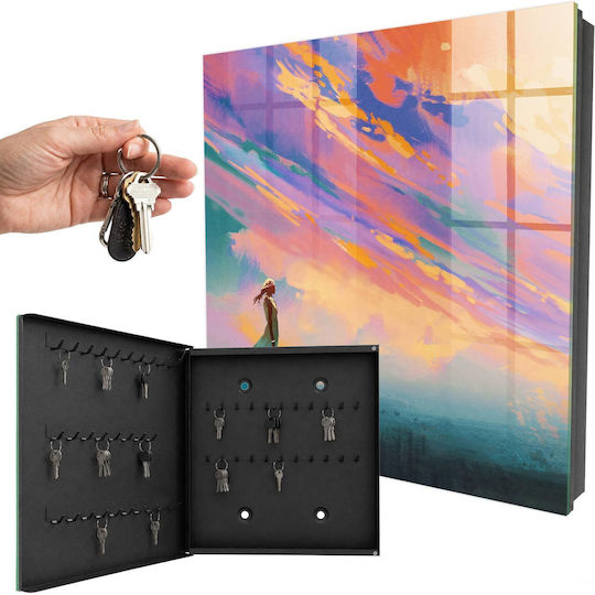 Tulup Metallic Key Hooks 50 Hooks 30x30x5cm