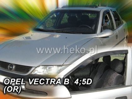 Heko Set of Windbreakers Front Car Dark Fime for Opel Vectra 2pcs