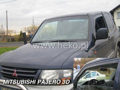 Heko Set of Windbreakers Front Car Dark Fime for Mitsubishi Pajero 2pcs