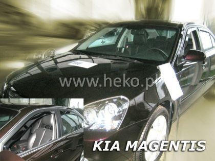 Heko Set of Windbreakers Front and Rear Car Dark Fime for Kia Magentis 4pcs