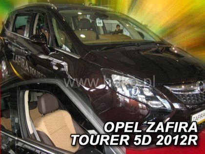Heko Set of Windbreakers Front Car Dark Fime for Opel Zafira Tourer 2pcs