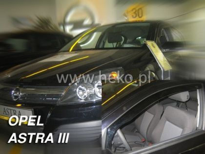 Heko Set of Windbreakers Front Car Dark Fime for Opel Ascona 2pcs