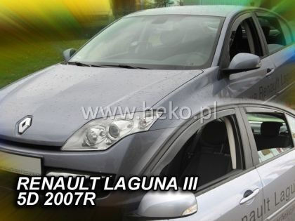 Heko Set of Windbreakers Front Car Dark Fime for Renault Vel Satis 2pcs