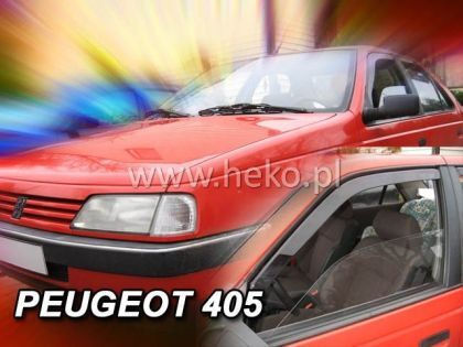 Heko Set of Windbreakers Front Car Dark Fime for Peugeot 106 5D 1992 2pcs