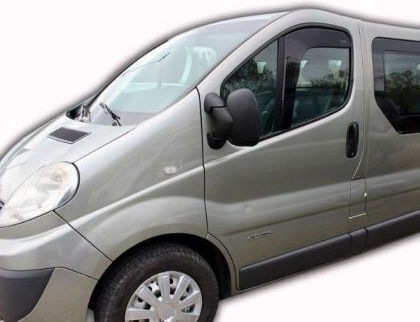 Heko Set of Windbreakers Front Car Dark Fime for Renault Trafic 2pcs