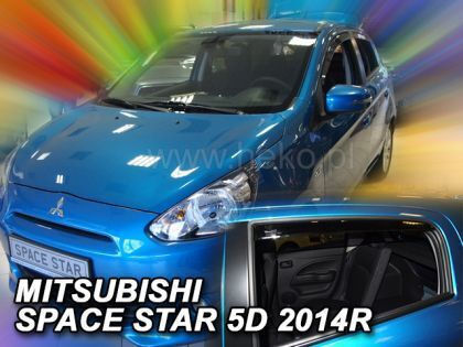 Heko Комплект Ветробрани Dark Fime за Mitsubishi Космическа звезда 4бр