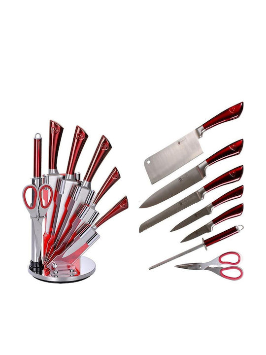 Royalty Line Knife Set with Base made of Stainless Steel 8 Pieces