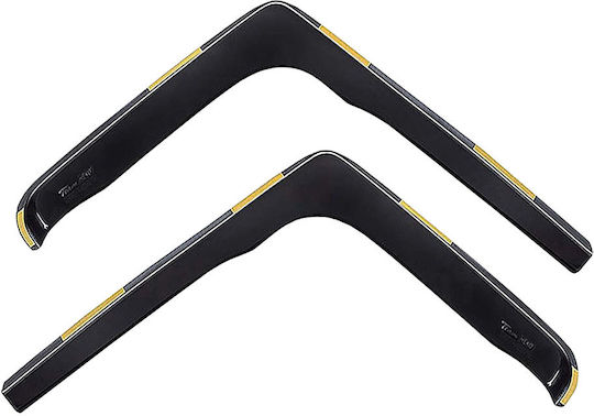 Heko Set of Windbreakers Front Car Dark Fime for Opel Vivaro Nissan Primastar 2pcs