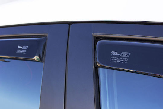 Heko Set of Windbreakers Front and Rear Car Dark Fime for Mercedes-Benz Citan 2 2021 3/5D 4pcs