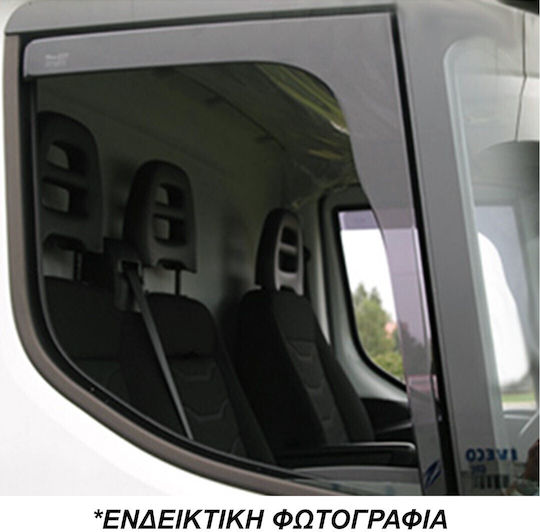 Heko Set of Windbreakers Front Car Dark Fime for Mercedes-Benz E Class 2pcs