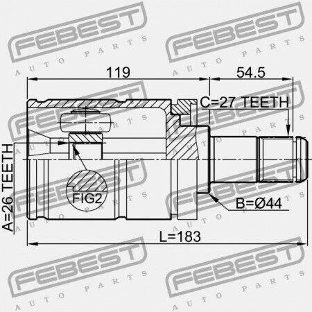 Left Inner Joint Bmw X5 E53 1999-2006 Ece 31607565313