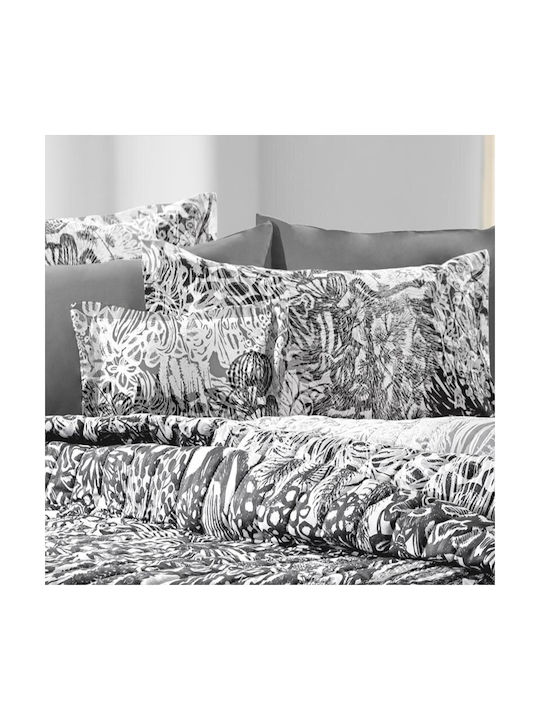 Guy Laroche Artizan Pillowcase Set Oxford Black And White 50x70cm.
