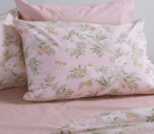 Nef-Nef Homeware Homeware Калъфка за възглавница с борд Розова 52x72см