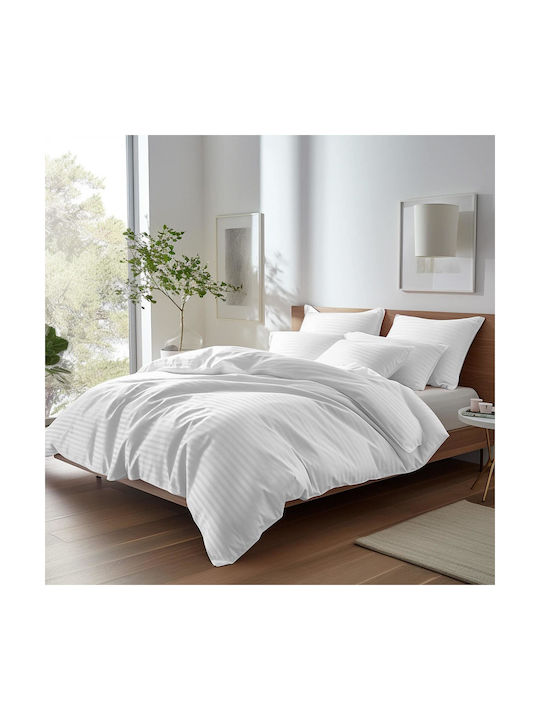 Darymex Cizgili Μαξιλαροθήκη White 50x60εκ.