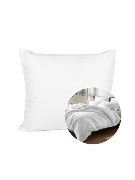 Darymex Cizgili Μαξιλαροθήκη White 50x60εκ.