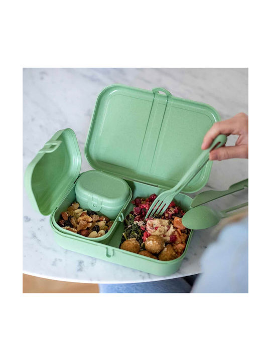 Koziol Set Plastic Green Food Containers 4 Pieces